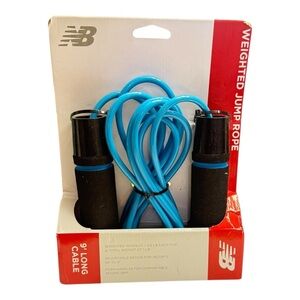 New Balance Black and Blue Weighted Jump Rope